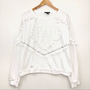 Forever21 Tassel Boho Sweater Size L